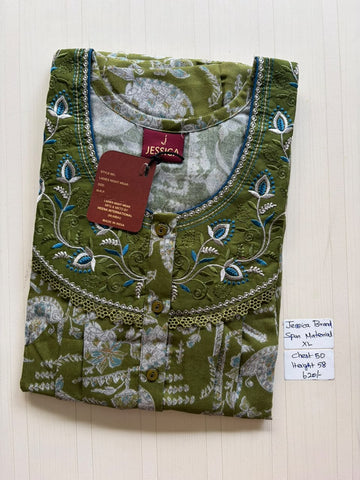 CJS 541 Height Jessica Pleats Spun Nighty 550