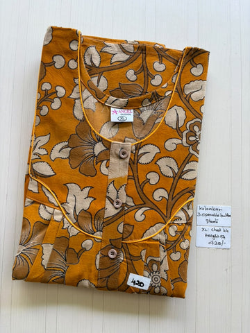 AASBP 223 Peacock Pleats Kalamkari Nighty BP CPS