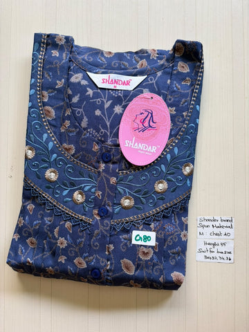 ASS 457 Shandar Spun nighty