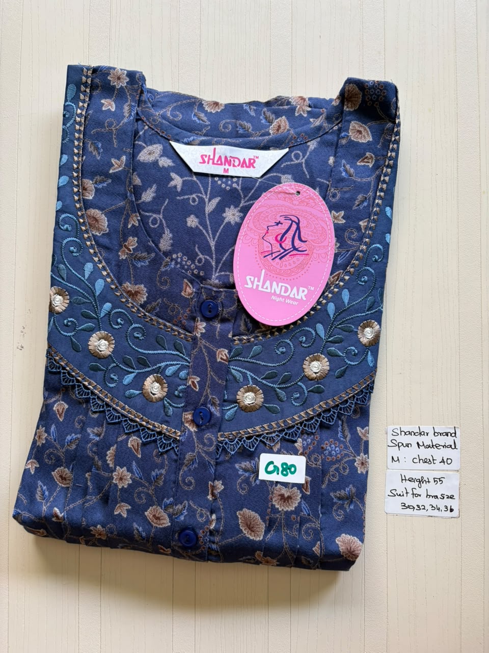 ASS 457 Shandar Spun nighty