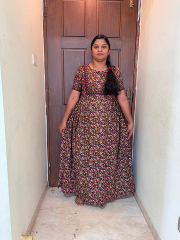 MFS 460 Height Peacock maxi frock YY1