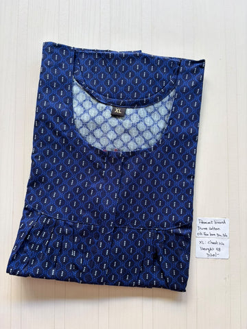AASHP 192 Height Peacock Pleats Zip Nighty BP HP CPS