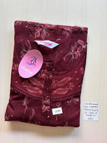 CSS 427 Height Shandar Spun nighty