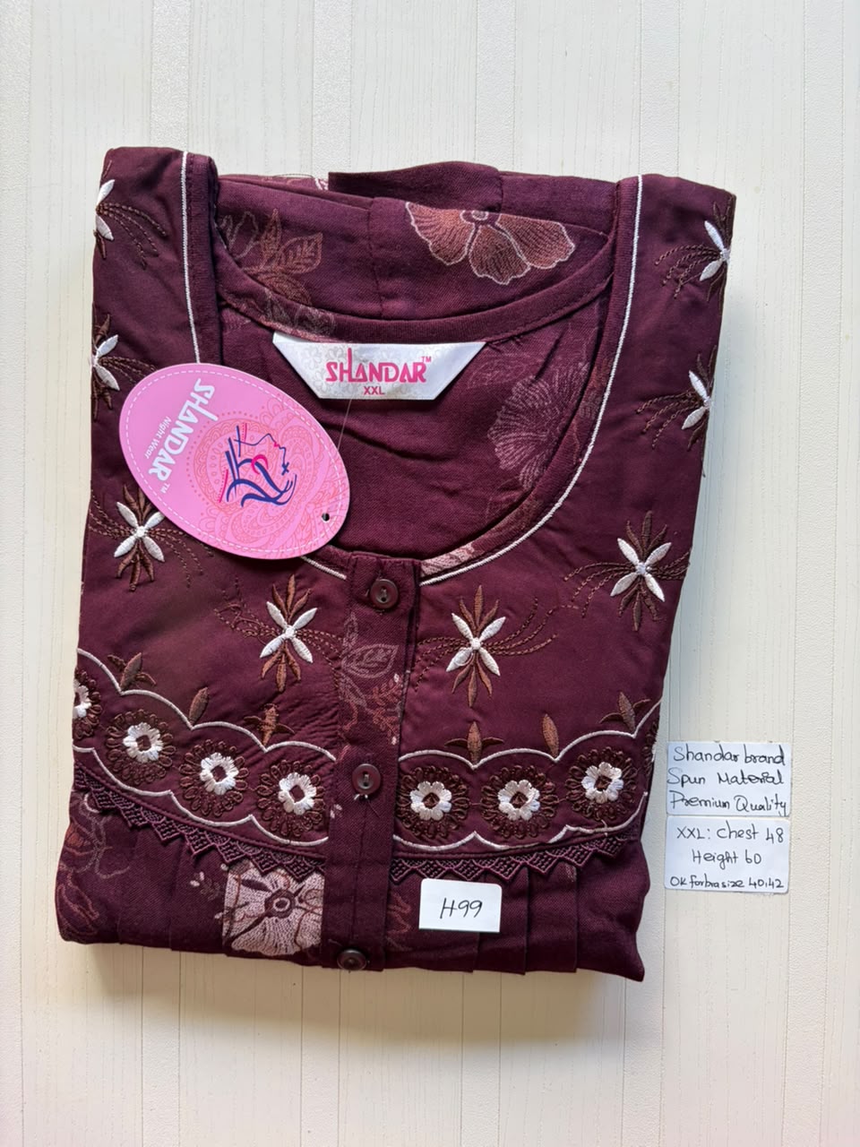 DSS 138 Height Shandar Spun nighty