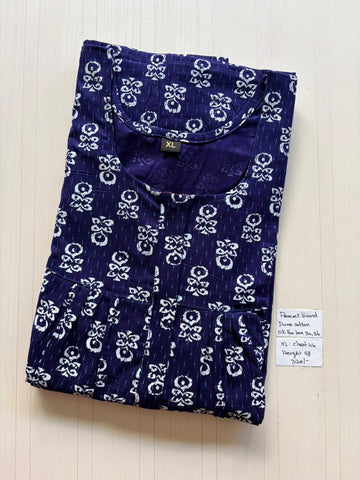 AASHP 180 Height Peacock Pleats Zip Nighty BP HP CPS