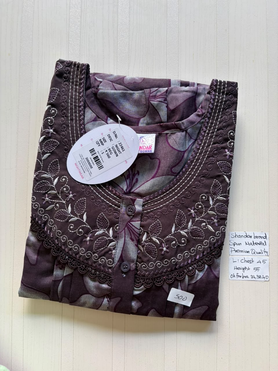 BSS 074 Shandar Spun nighty