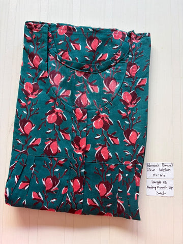 AASBP 506 Peacock Pleats Zip Nighty BP BPS CPS DPS