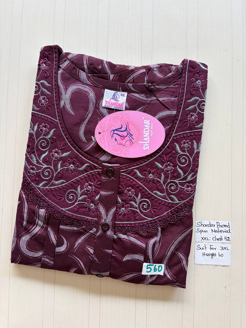 Dss 331 Shandar Spun nighty