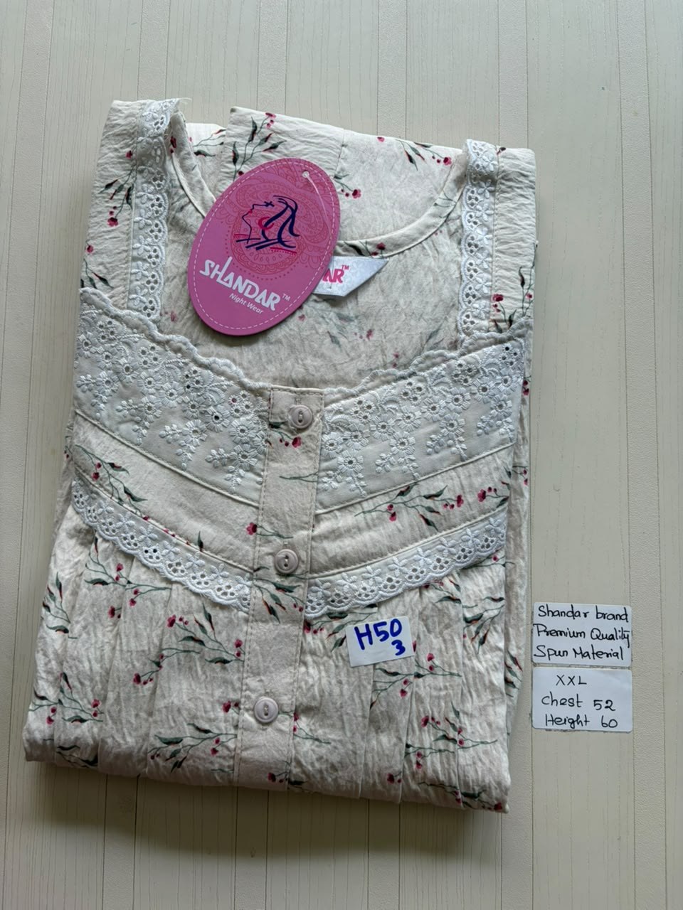 DSS166 Height Shandar Spun Nighty