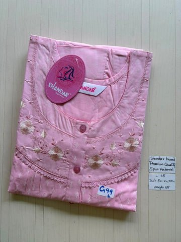 BS314 Shandar Spun nighty