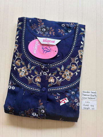DSS144 Height Shandar Spun Nighty