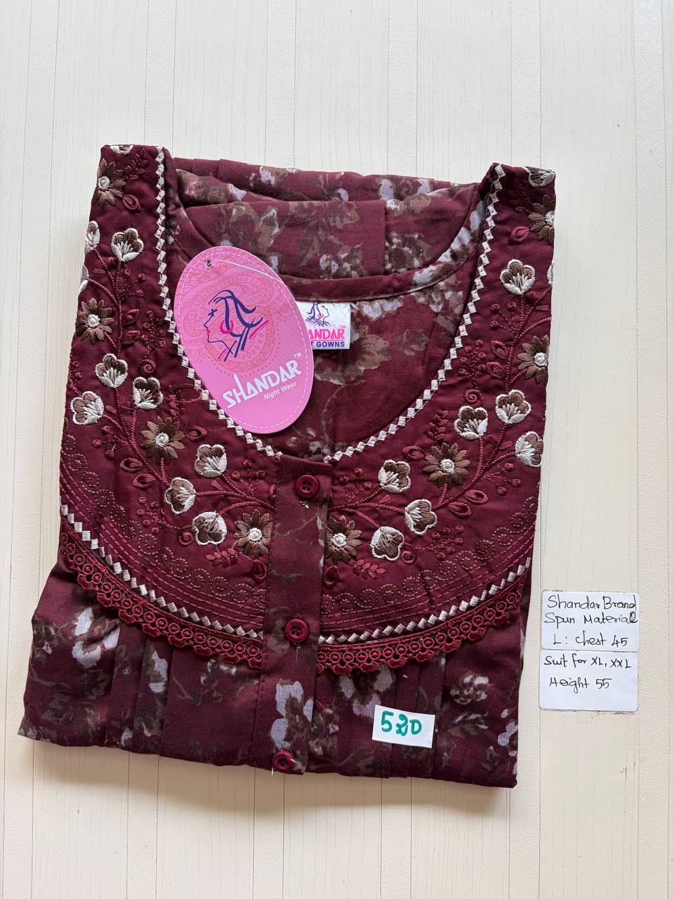 bss 401 Shandar Spun nighty