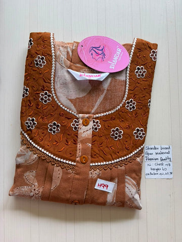 CSS 358 Height Shandar Spun nighty