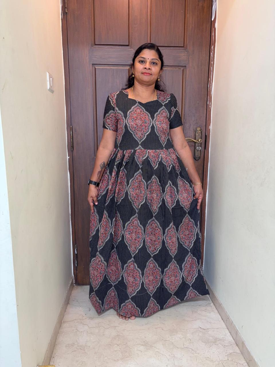 MFS 326 Peacock Maxi Frock YY1