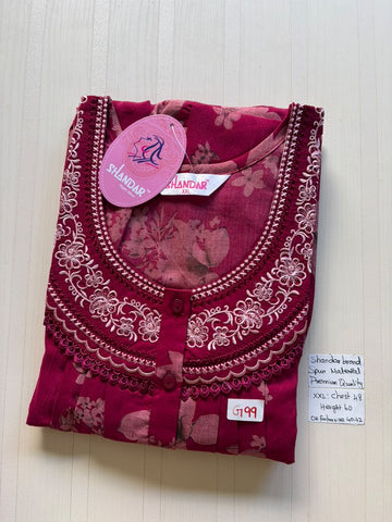 DSS 008 Height Shandar Spun nighty