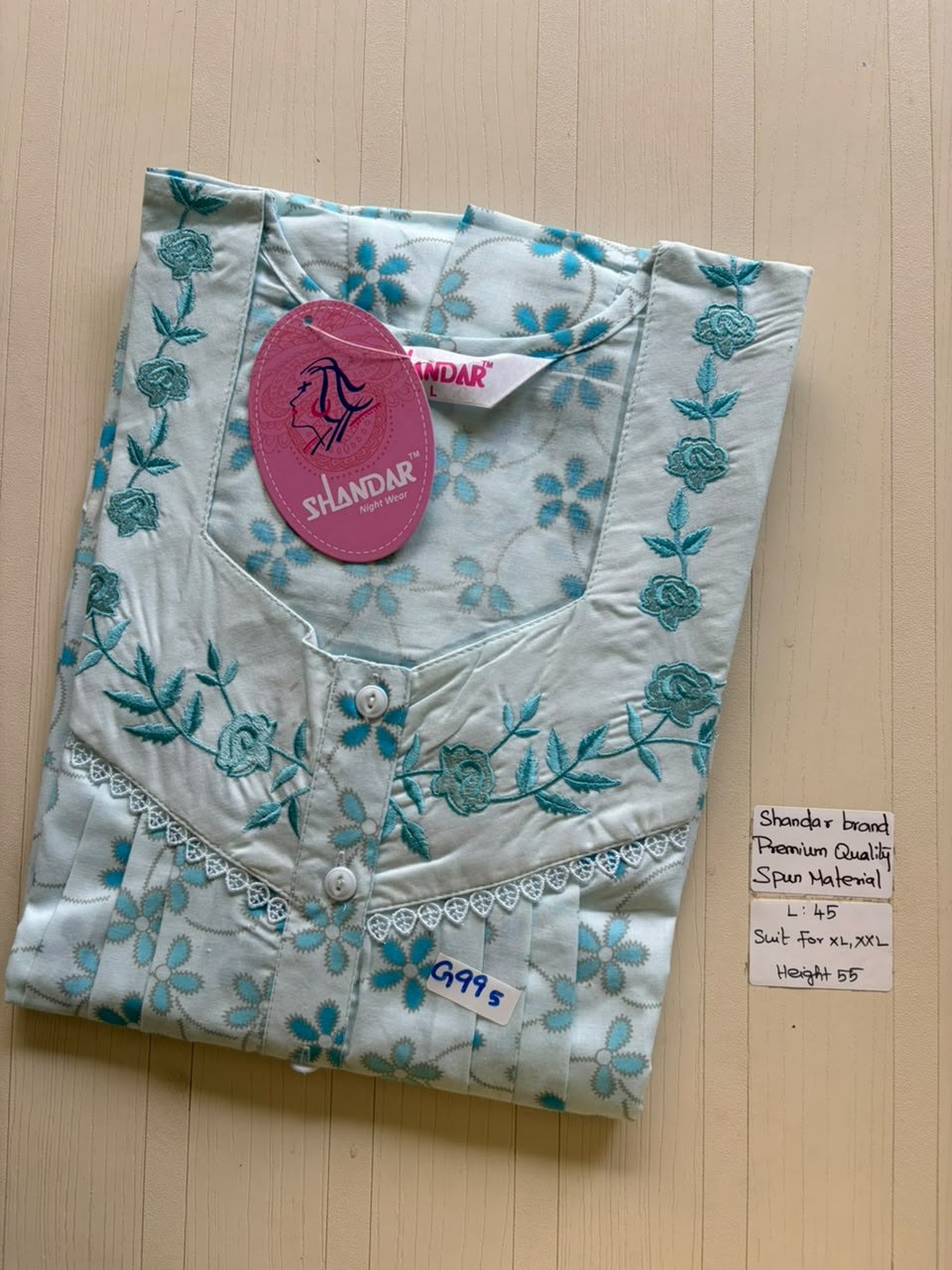 BS336 Shandar Spun nighty