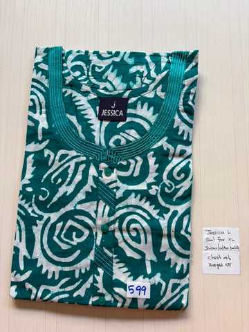 BJS 1039 Jessica VV AL Batik Nighty 550