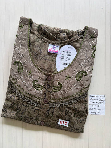 ASS197 Shandar Spun nighty