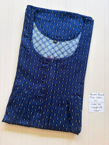 AASHP033 Peacock Pleats Zip Nighty HP BP