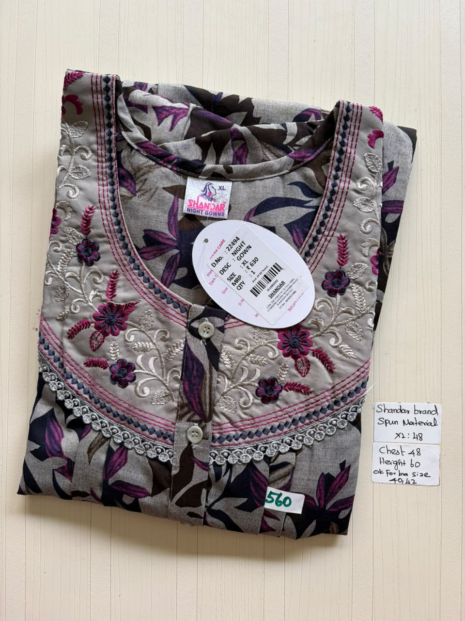 CSS 470 Height Shandar Spun nighty
