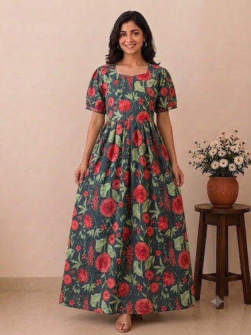 MFS142 Peacock Height maxi frock YY1 YY2