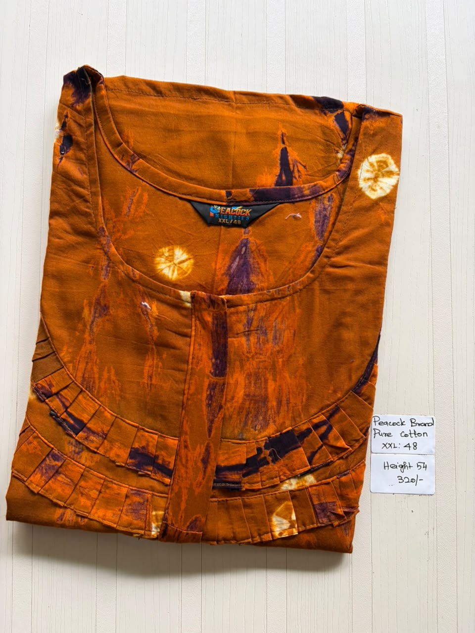 AASZ 309 Peacock Zip Nighty BP DPS