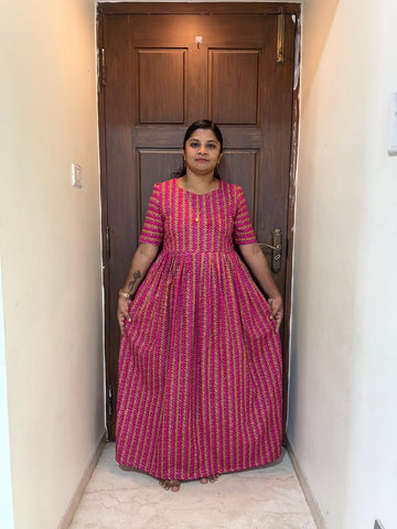 MFS 470 Height Peacock maxi frock YY1