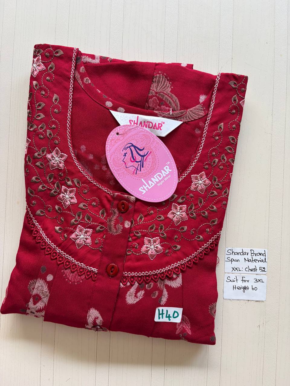 Dss 358 Shandar Spun nighty
