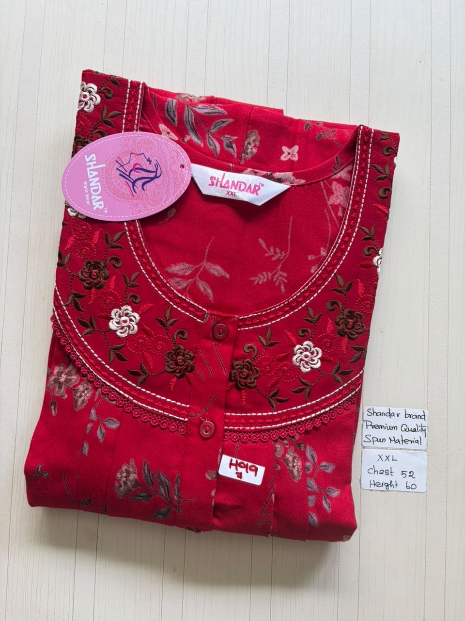 DSS081 Height Shandar Spun Nighty