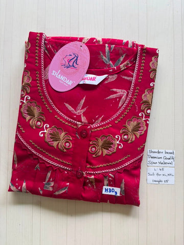 BS419 Shandar Spun nighty