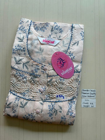 DSS165 Height Shandar Spun Nighty