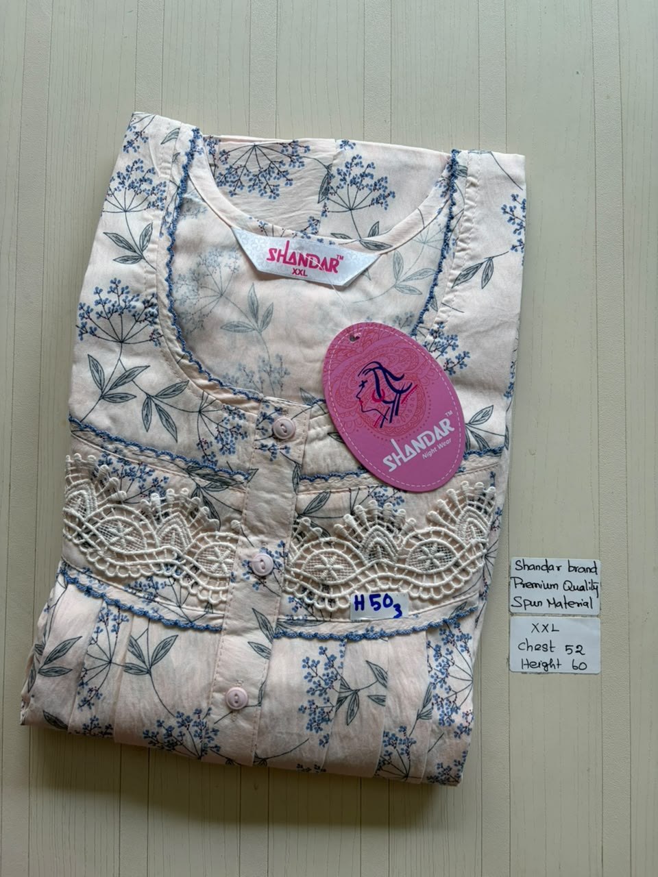 DSS165 Height Shandar Spun Nighty