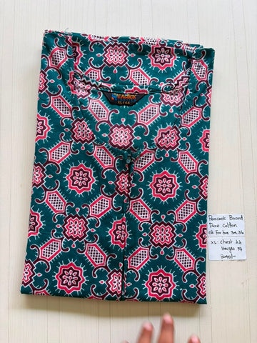 AASZ 104 Peacock Zip Nighty CPS