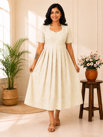 MFS5013 Peacock maxi frock MM1