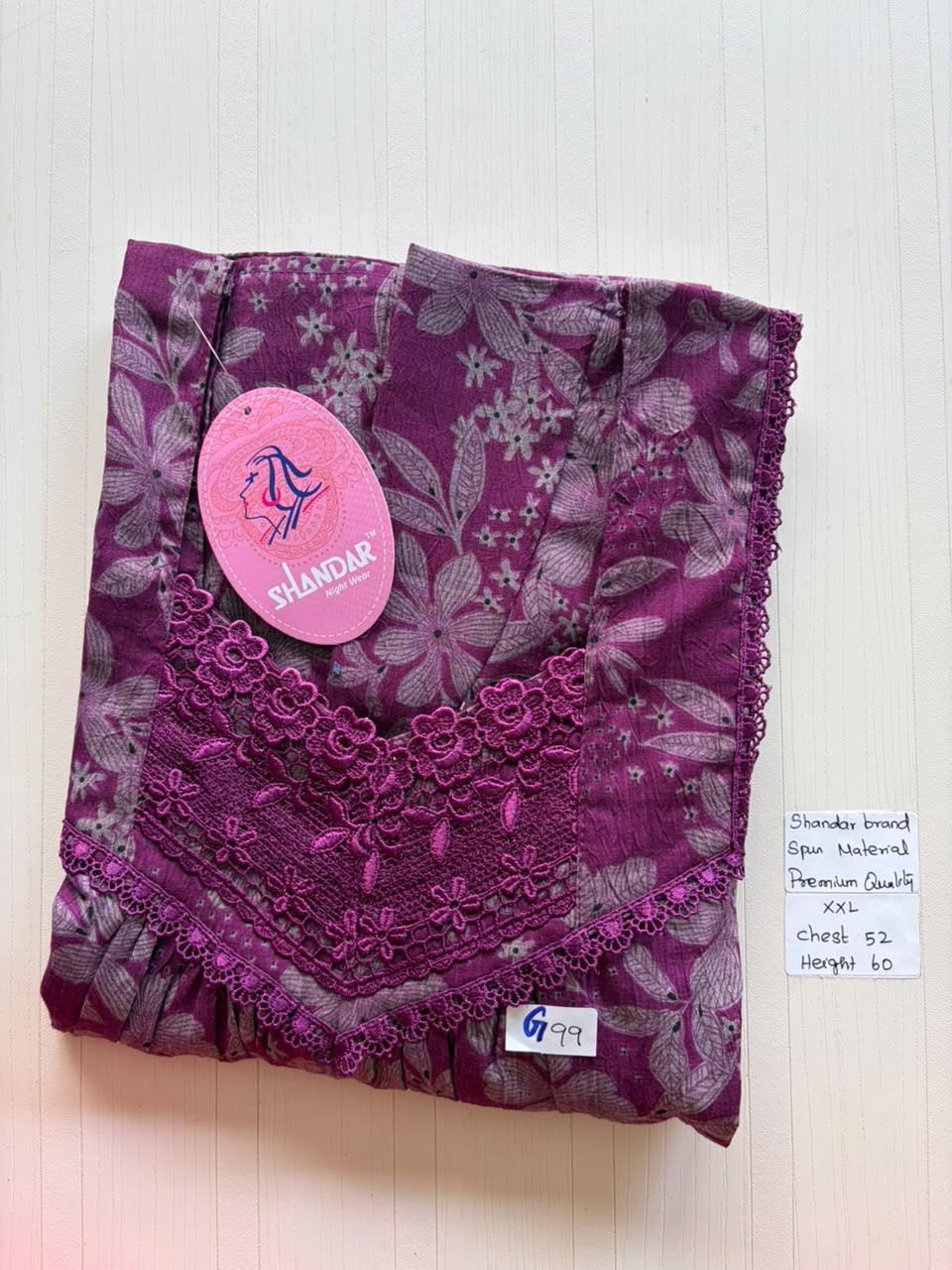 DSS 232 Height Shandar Spun nighty