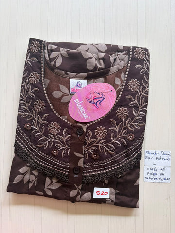 BSS 293 Shandar Spun nighty
