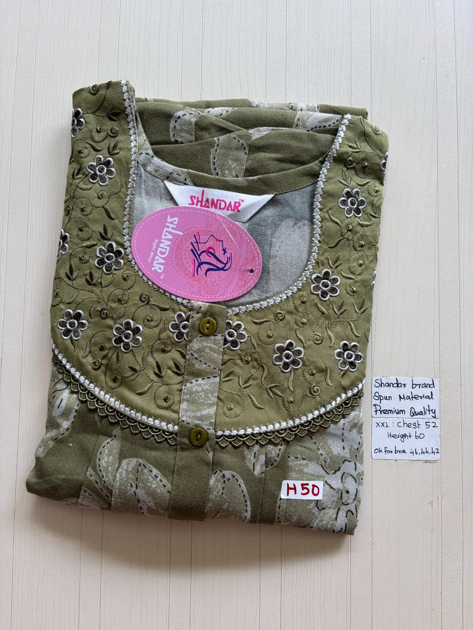 DSS 166 Height Shandar Spun nighty