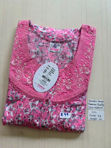 DSS119 Height Shandar Spun Nighty
