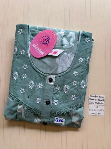 BS295 Shandar Spun nighty
