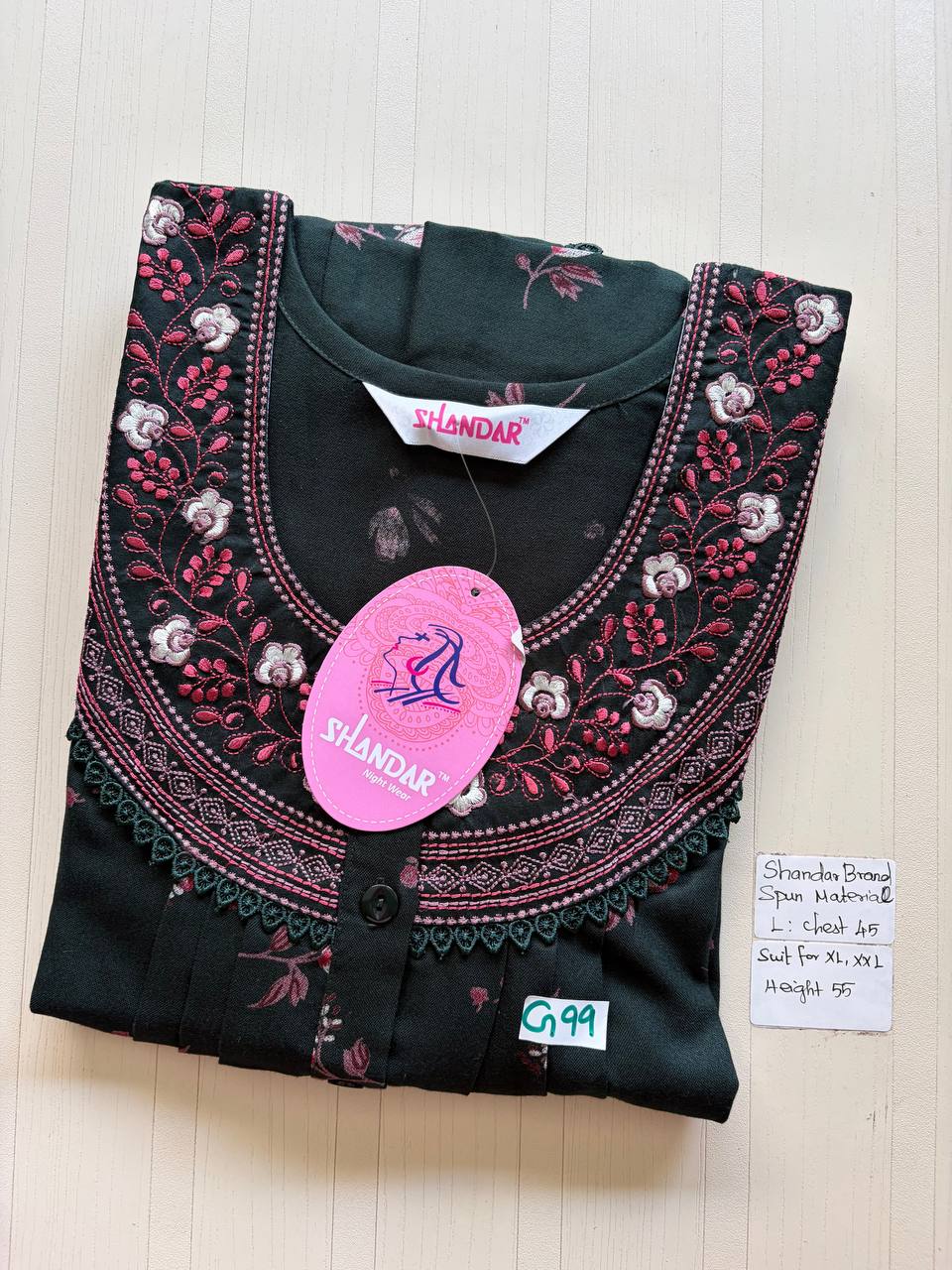 bss 446 Shandar Spun nighty