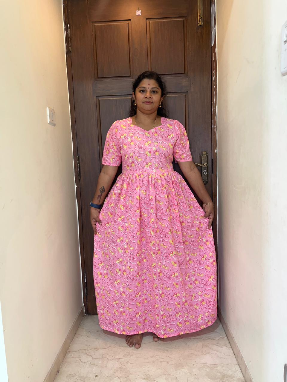 MFS 313 Peacock Maxi Frock YY1