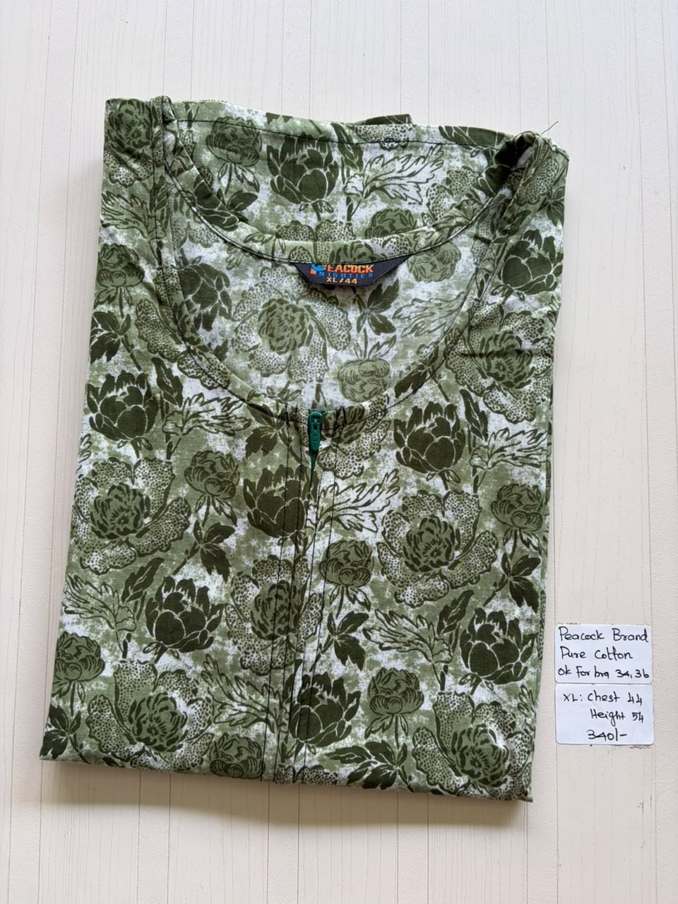 AASZ 093 Peacock Zip Nighty CPS