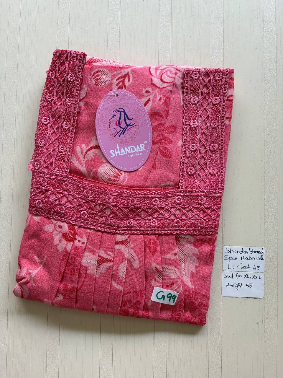 bss 440 Shandar Spun nighty