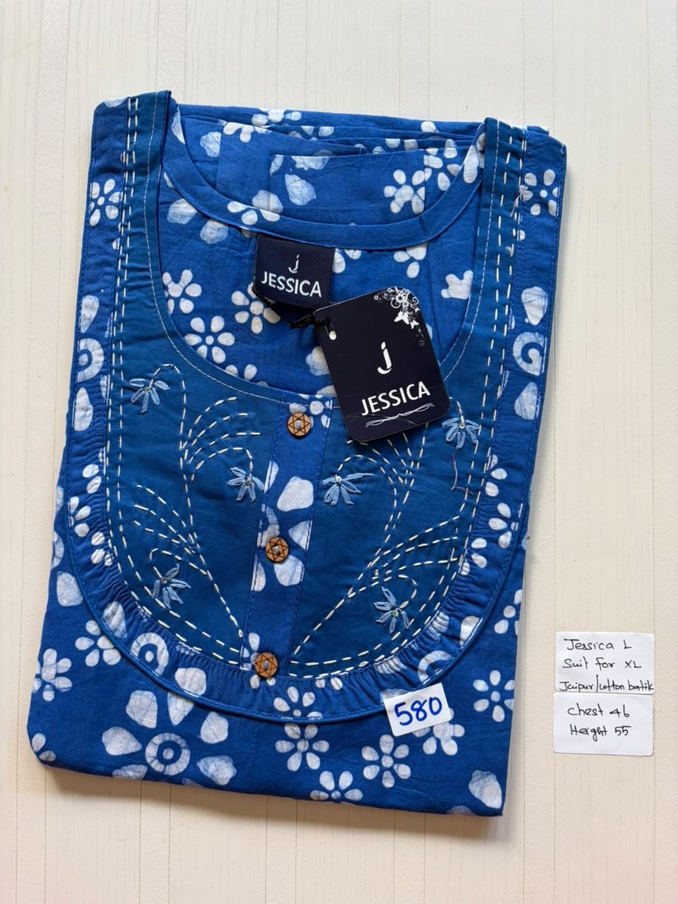 BJS 1077 Jessica VV AL Batik Nighty JC 550