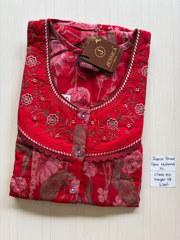 CJS 526 Height Jessica Pleats Spun Nighty 550