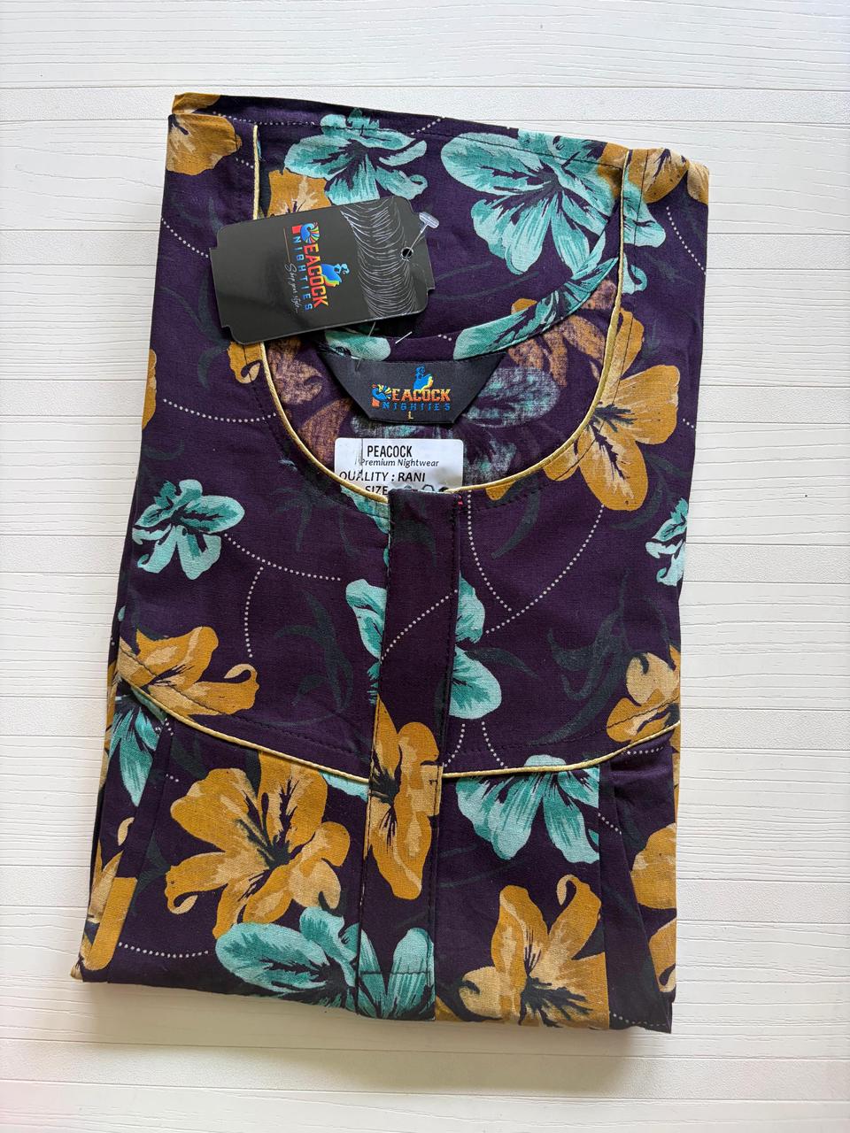 AASBP 156 Peacock Pleats Zip Nighty BP BPS