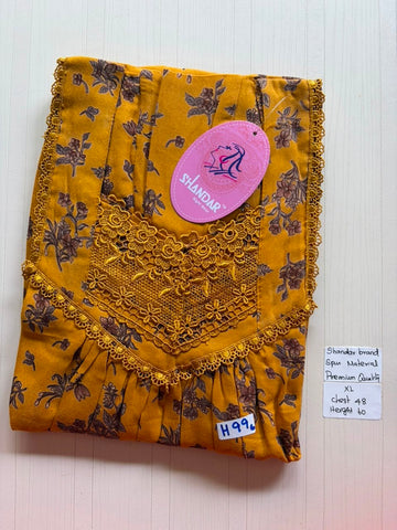 CSS 288 Height Shandar Spun nighty