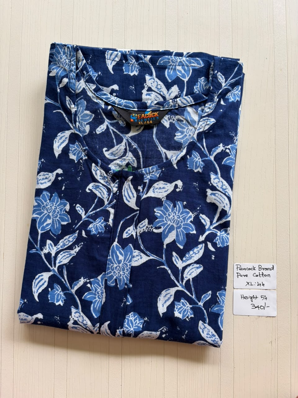 AASZ 273 Height Peacock Zip Nighty BP CPS