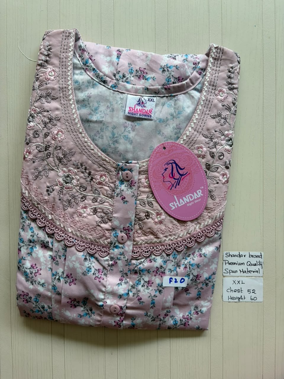 DSS180 Height Shandar Spun Nighty