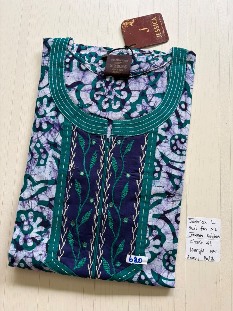 BJS 936 Jessica VV Batik Nighty